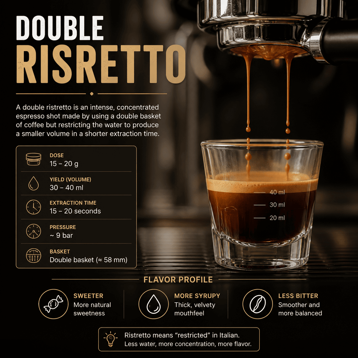 Double Ristretto Six Ounces Coffee